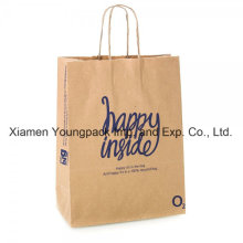 Promotional Twisted Handle Kraft Paper Shopping Bag